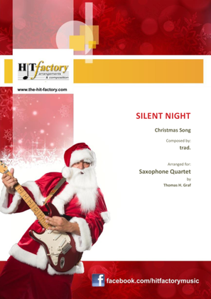 Book cover for Silent Night - Stille Nacht - Jazz Waltz - Saxophone Quartet