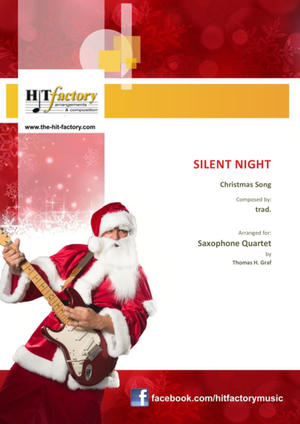 Silent Night - Stille Nacht - Jazz Waltz - Saxophone Quartet image number null