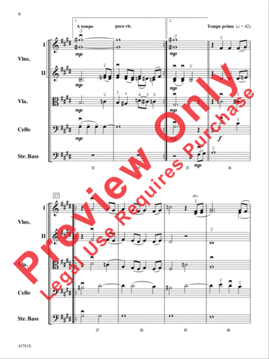 Vocalise Vocalise String Orchestra scores gallery preview page 7