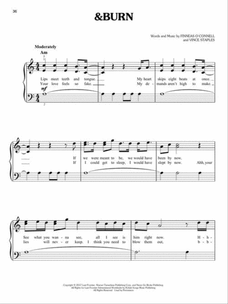 <br>Sheet music extract