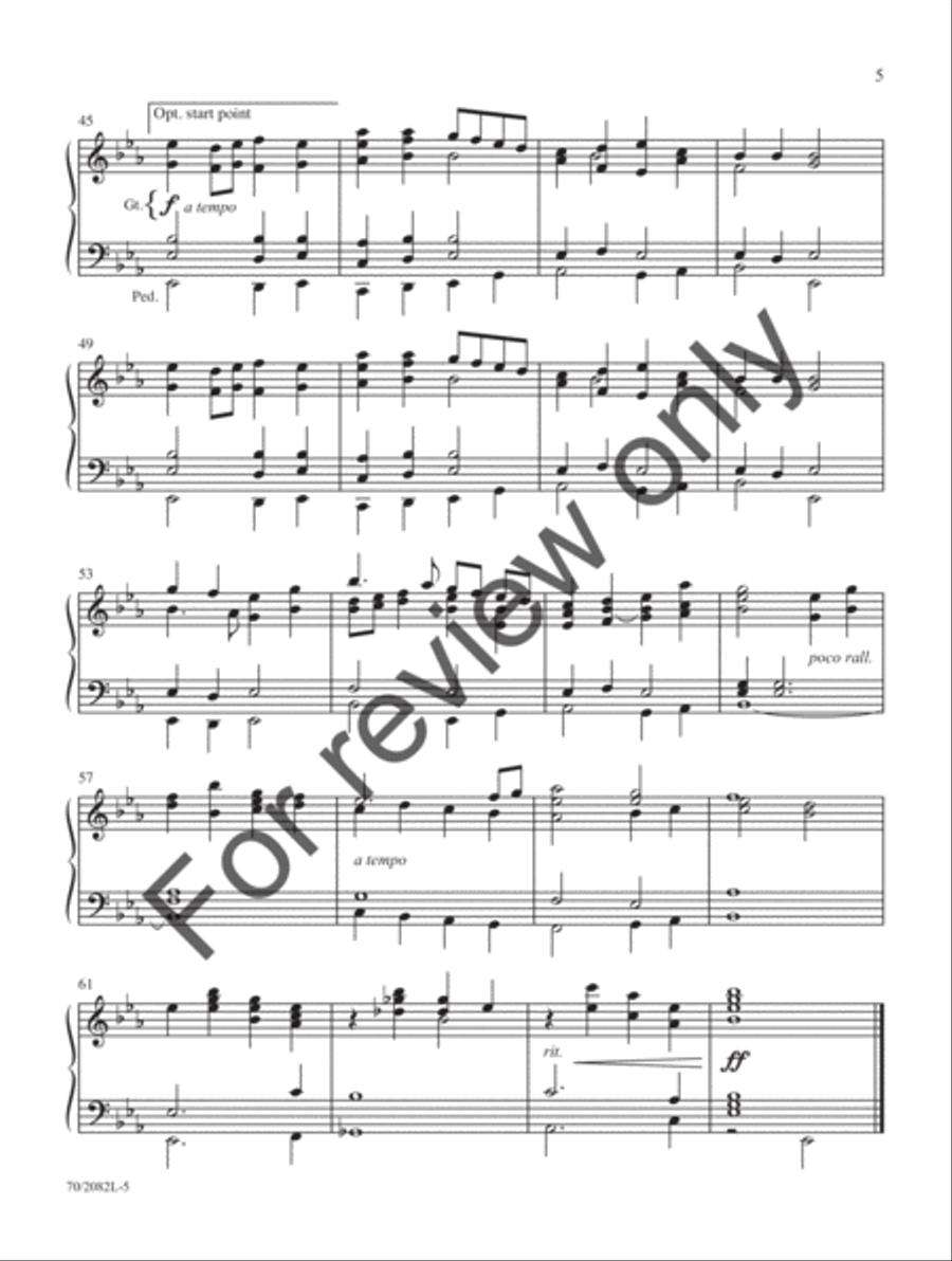 Prayludes of Praise Prayludes of Praise Organ Solo scores gallery preview page 5