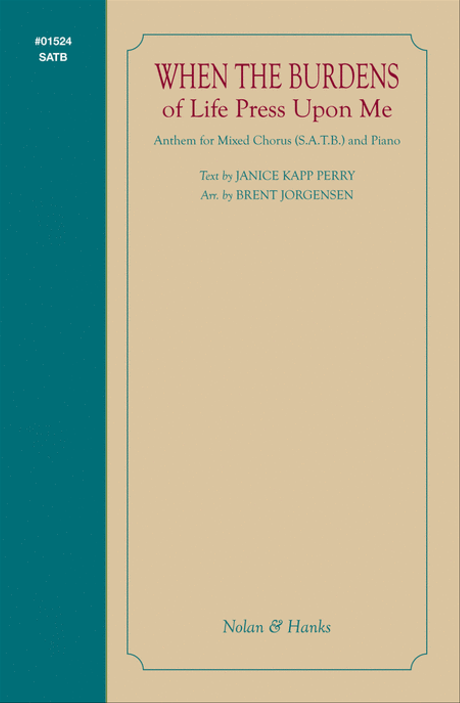 When the Burdens of Life Press Upon Me – SATB 4-Part scores gallery preview page 1