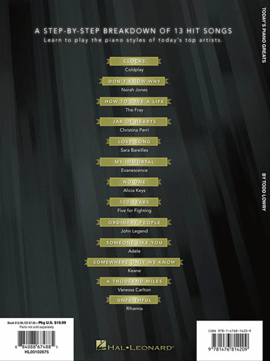 Today's Piano Greats Piano Method scores gallery preview page 2