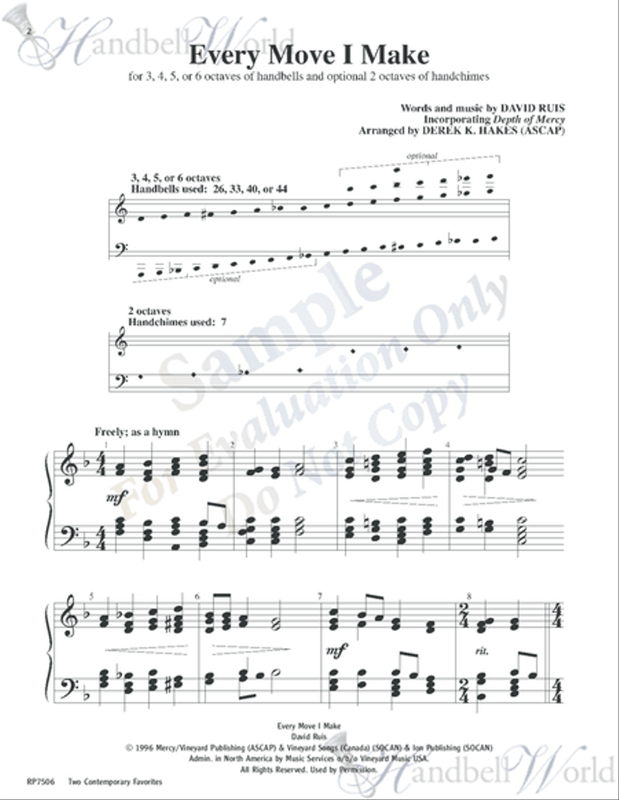 Two Contemporary Favorites 5-Octaves scores gallery preview page 2