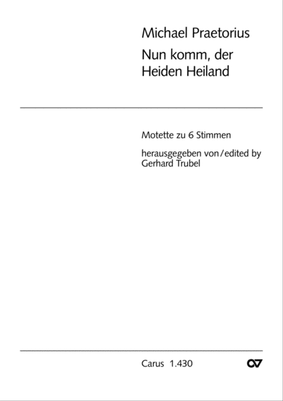 Now come, the nation's Saviour (Nun komm, der Heiden Heiland) Choir scores gallery preview page 2