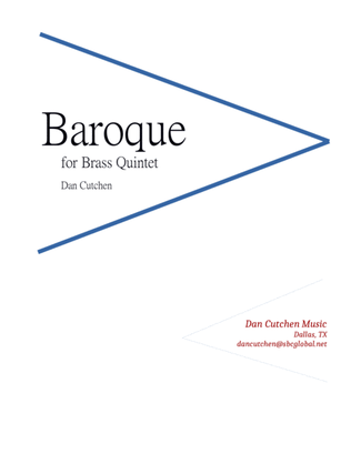 Book cover for Brass Quintet - "Baroque"
