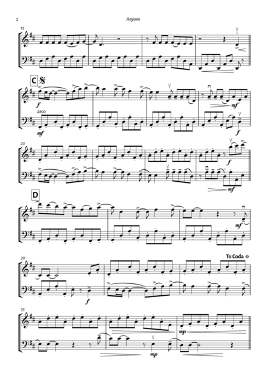 Anyone String Duet scores gallery preview page 2