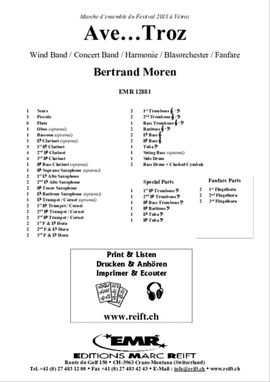 Ave...Troz Concert Band scores gallery preview page 2