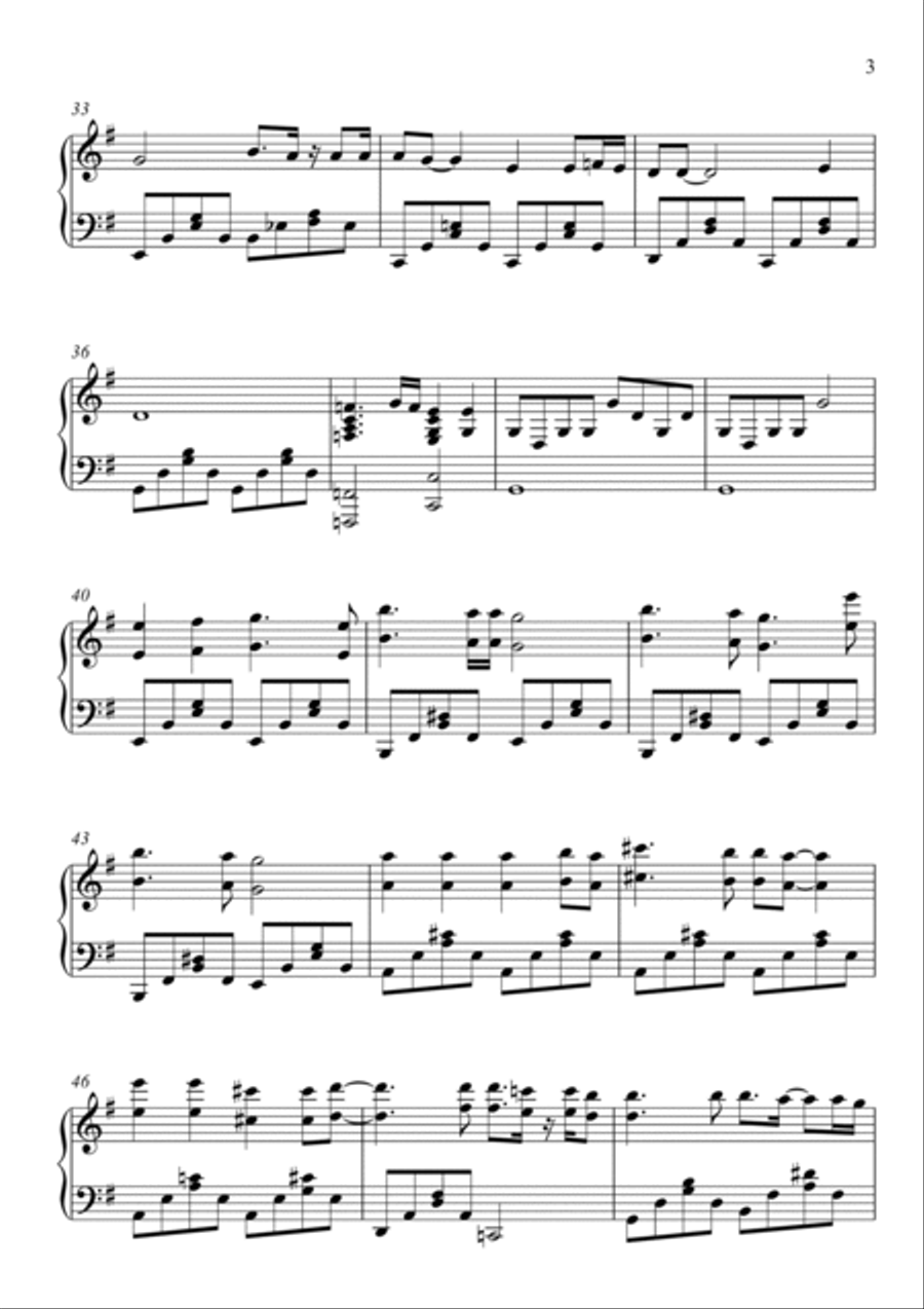 Love Hurts Piano Solo scores gallery preview page 3