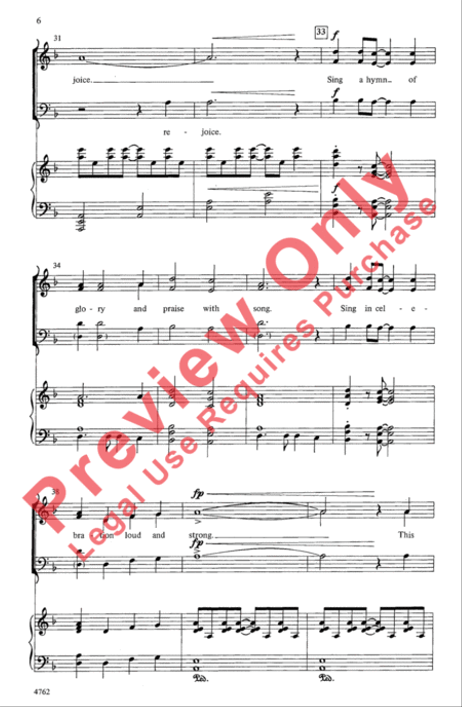 Gloria In Excelsis 3-Part scores gallery preview page 5