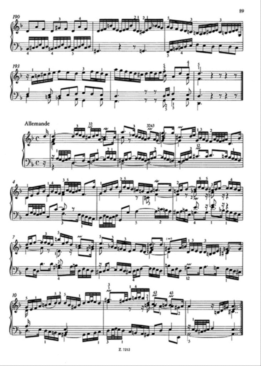 Englische Suiten BWV 806-811 Piano Solo scores gallery preview page 4