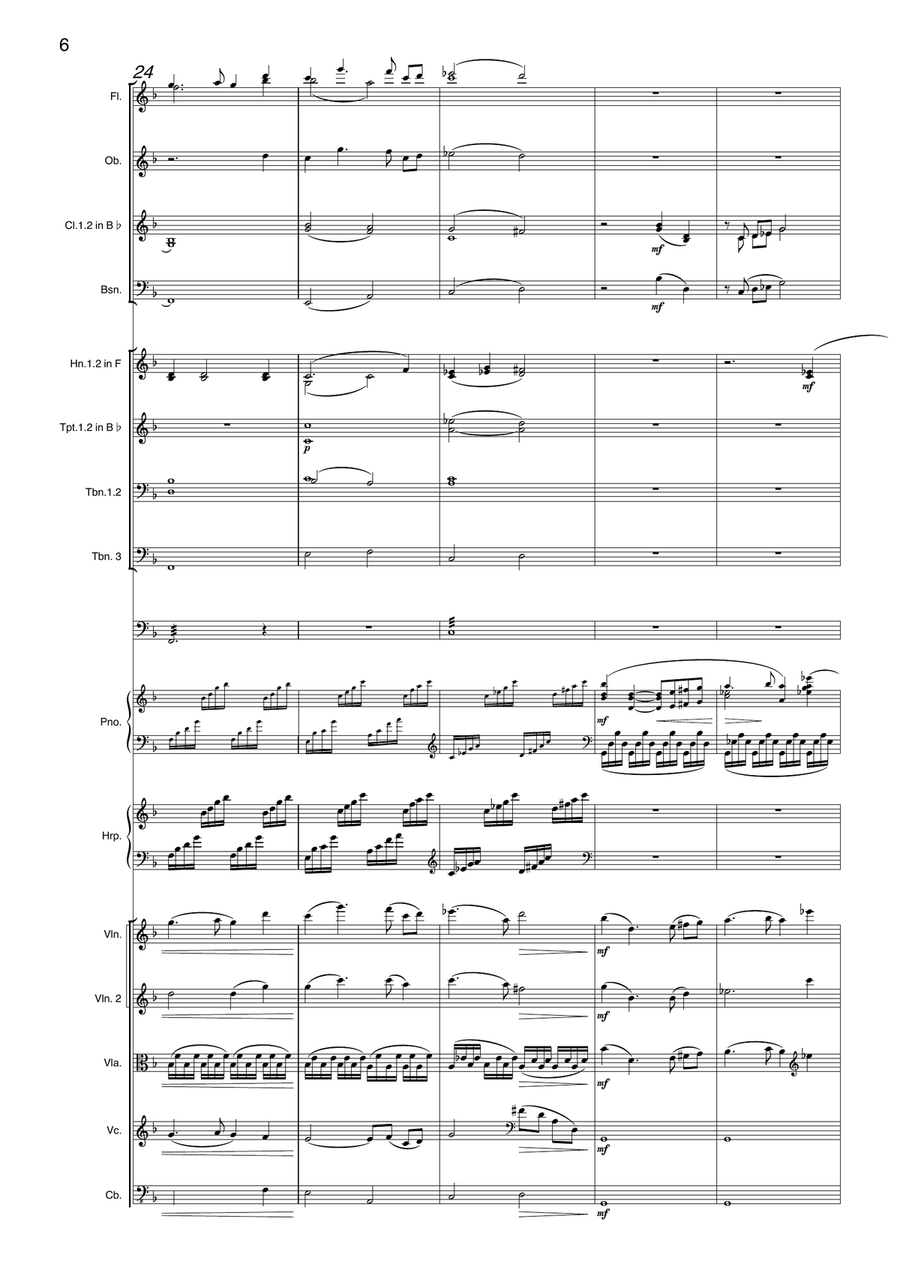The Dream Of Olwen Full Orchestra scores gallery preview page 6