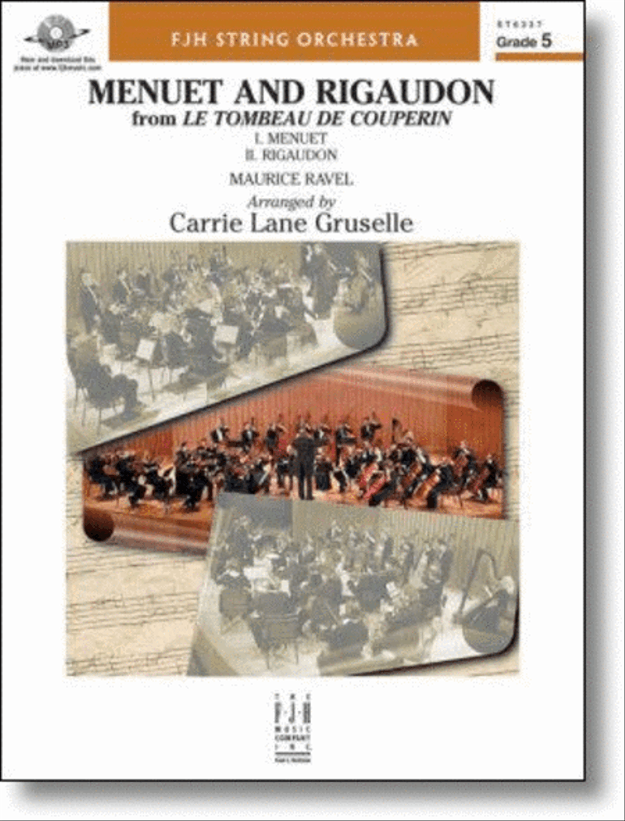 Menuet and Rigaudon String Orchestra scores gallery preview page 1