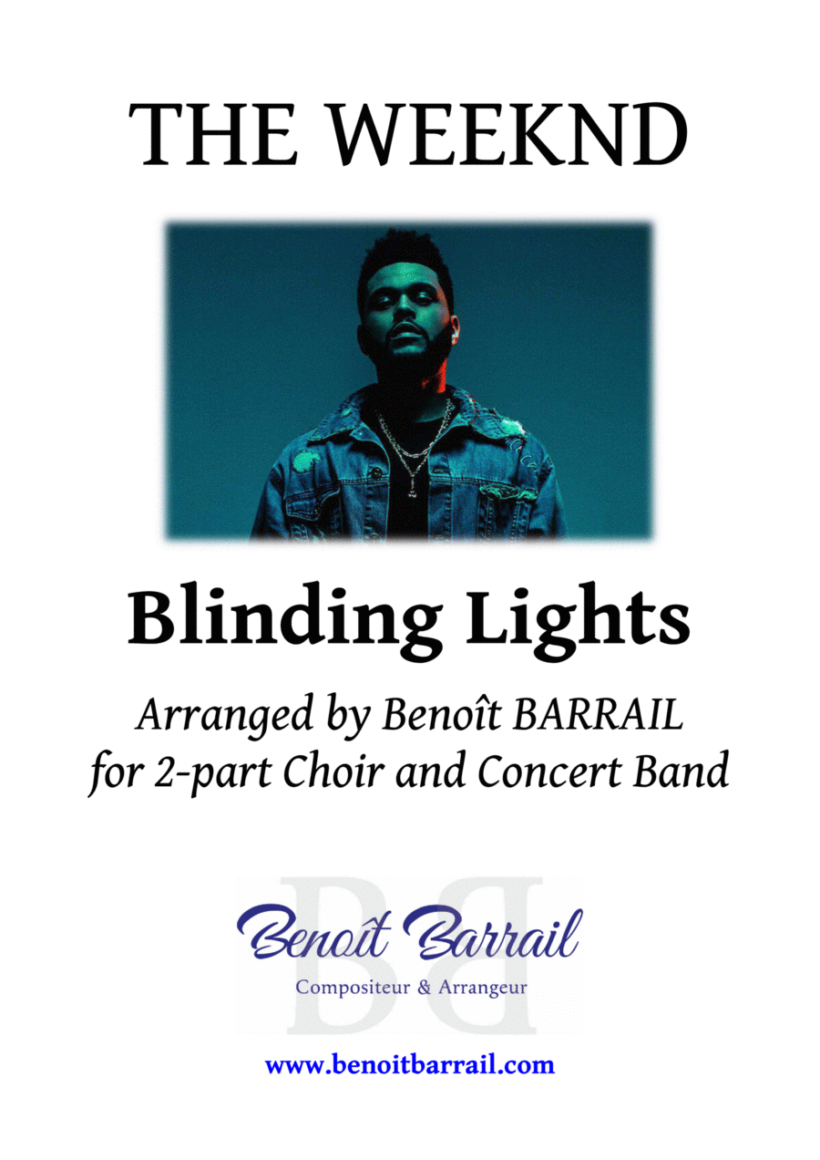 Blinding Lights Concert Band scores gallery preview page 1