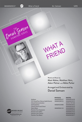 Book cover for What a Friend - Anthem