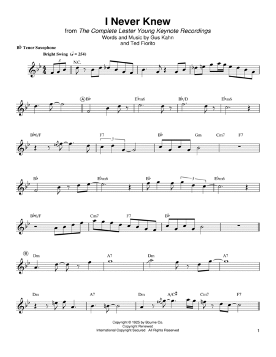 I Never Knew I Never Knew School and Community scores gallery preview page 1