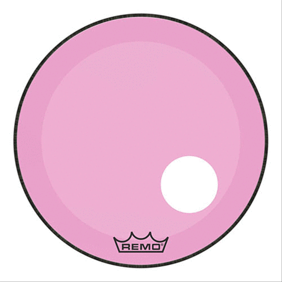 Powerstroke® P3 Colortone™ Pink Skyndeep® Drumhead with 5″ Offset Hole