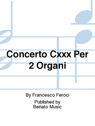 Book cover for Concerto Cxxx Per 2 Organi