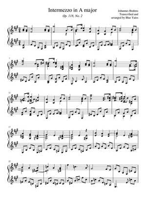 Intermezzo in A major (Johannes Brahms)
