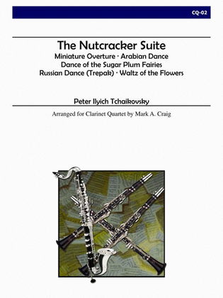 Book cover for The Nutcracker Suite for Clarinet Quartet
