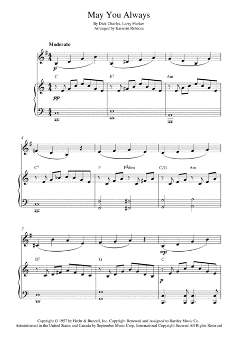May You Always May You Always Horn scores gallery preview page 1