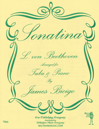Book cover for SONATINA, arr. James Bicigo