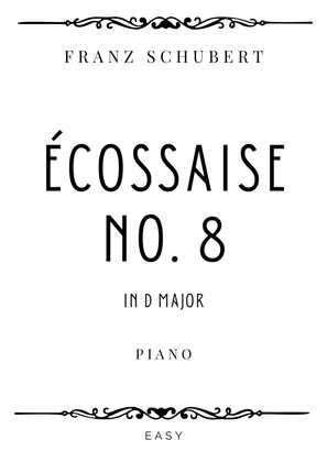 Book cover for Schubert - Écossaise No. 8 in D Major - Easy
