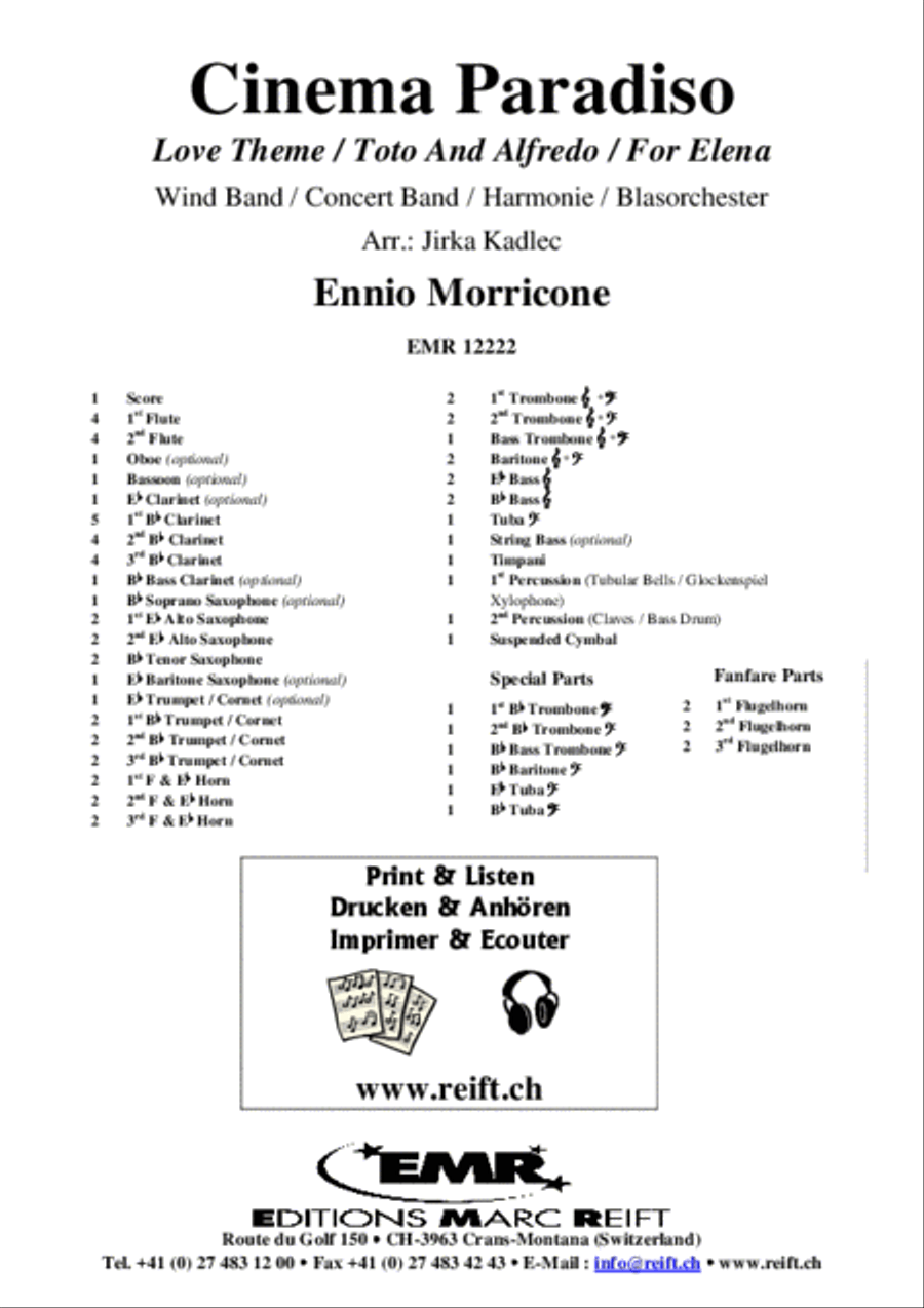 Cinema Paradiso Concert Band scores gallery preview page 2