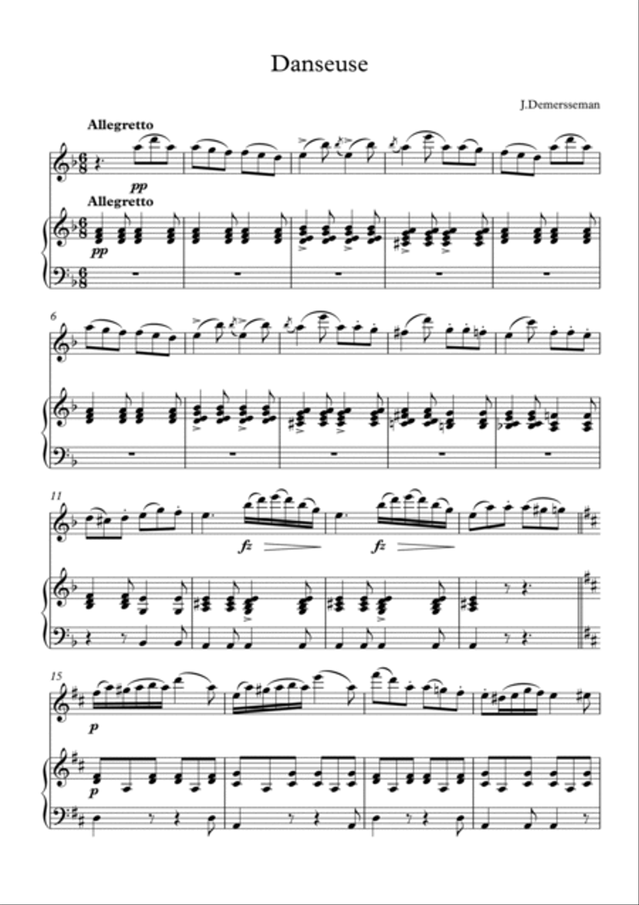 Danseuse (flute) Flute Solo scores gallery preview page 3