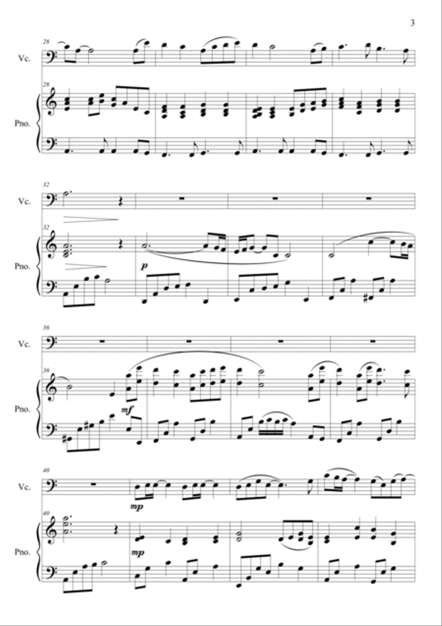 Fate (The King and the Clown OST) Easy Version Piano scores gallery preview page 3