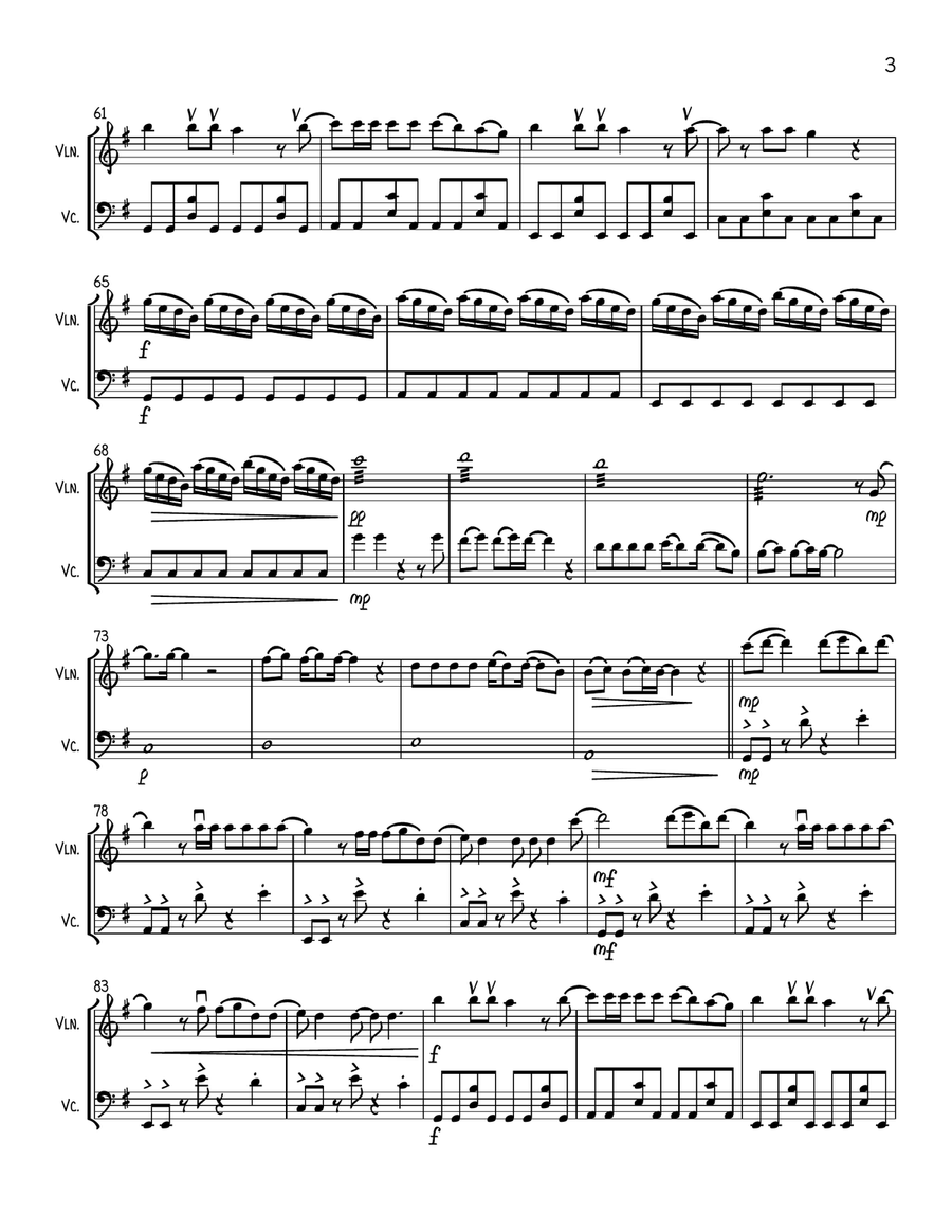 Pink Pony Club String Duet scores gallery preview page 3