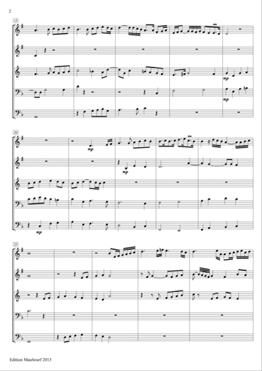 Komm Heiliger Geist Komm Heiliger Geist Brass Quintet scores gallery preview page 2