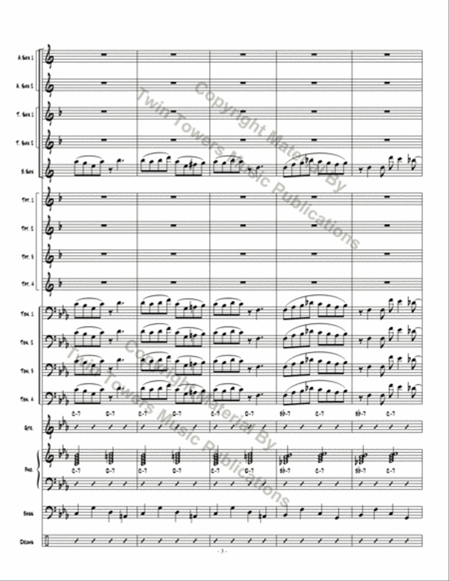Dakashuffle Jazz Ensemble scores gallery preview page 4