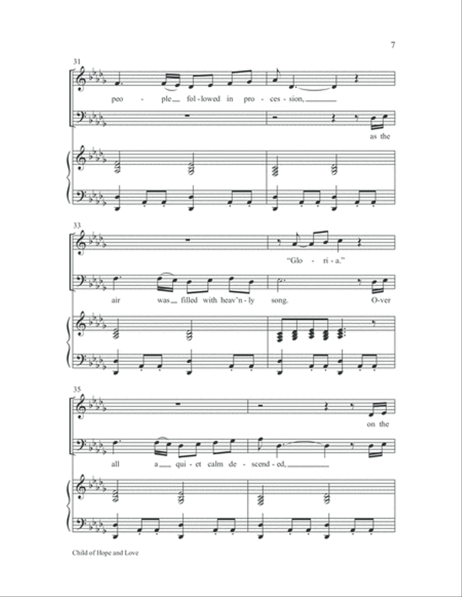 Child of Hope and Love 2-Part scores gallery preview page 8