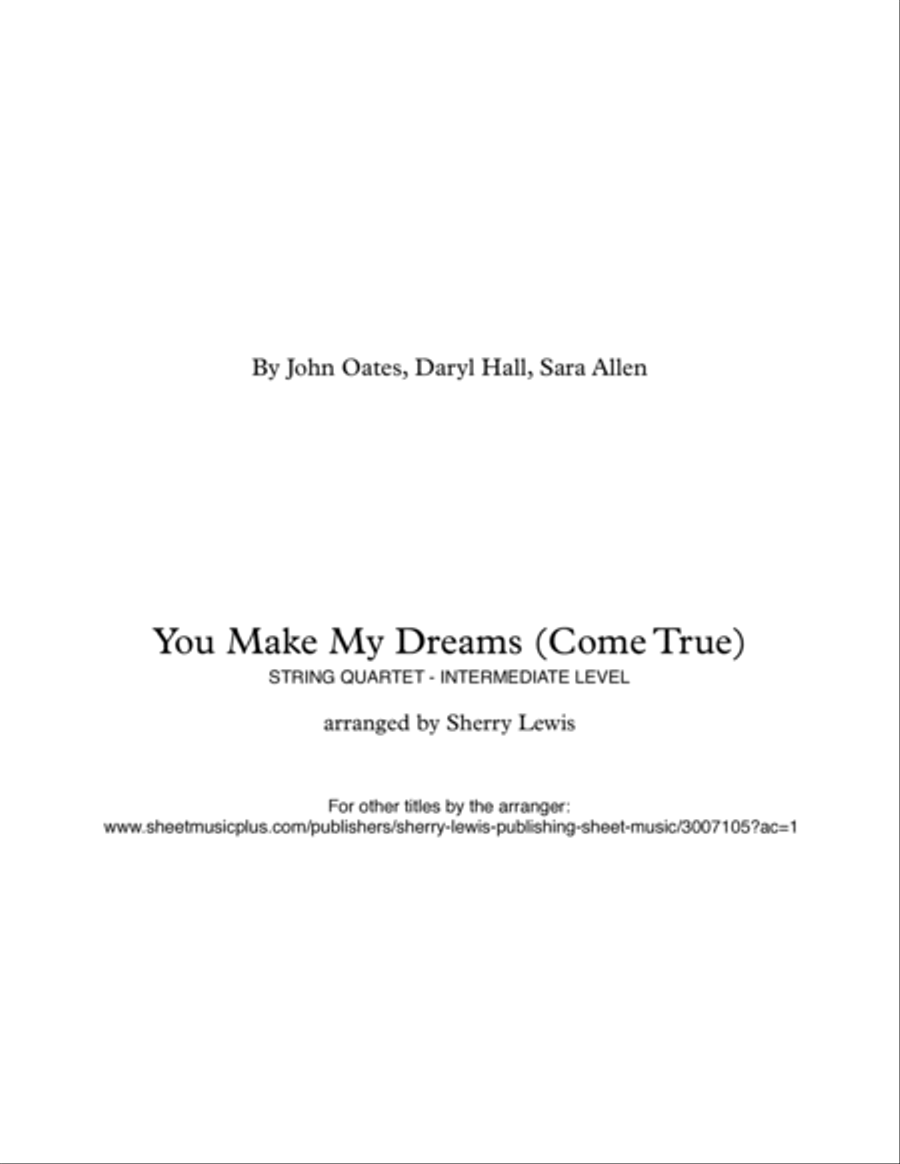 You Make My Dreams String Orchestra scores gallery preview page 2