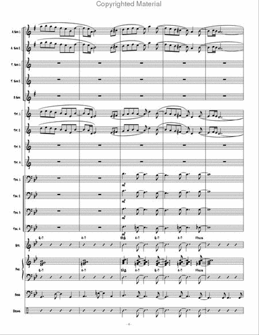Skyline Bossa Jazz Ensemble scores gallery preview page 5