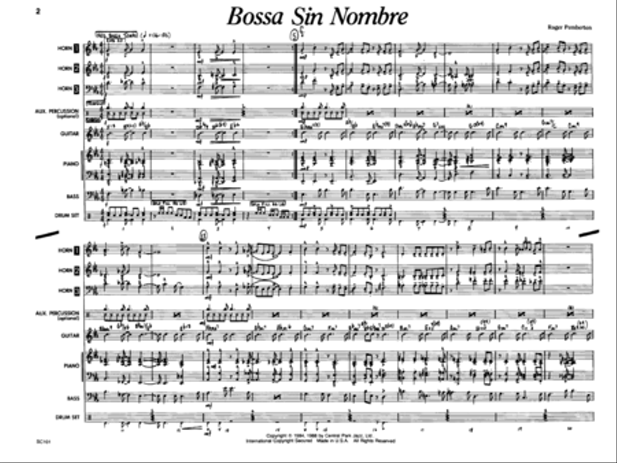 Bossa Sin Nombre Bossa Sin Nombre Jazz Ensemble scores gallery preview page 2