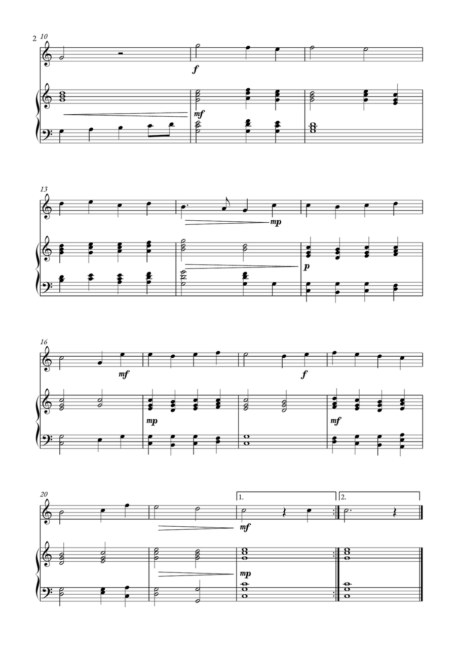 Adeste Fidelis Adeste Fidelis Piano scores gallery preview page 2