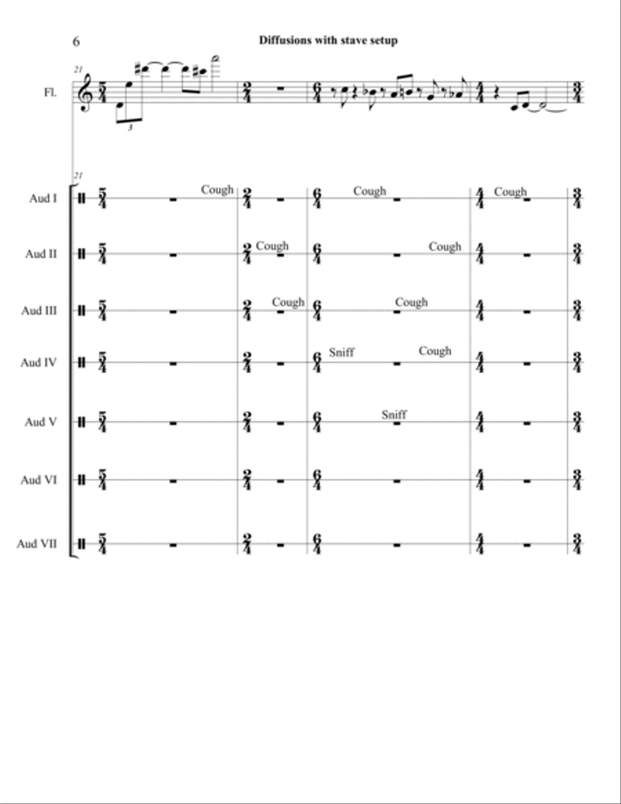 Diffusions for Flute (1978) Flute Solo scores gallery preview page 6