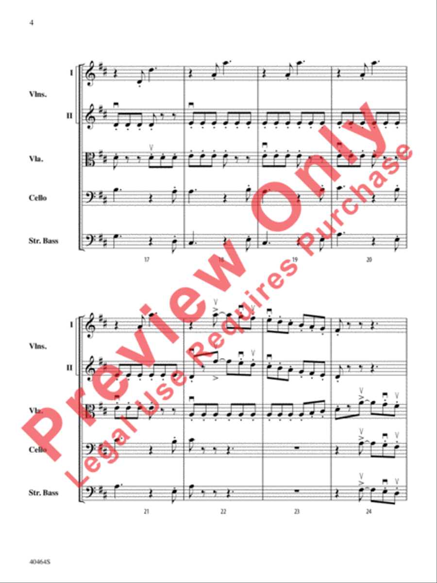Allegro Giocoso Allegro Giocoso String Orchestra scores gallery preview page 5