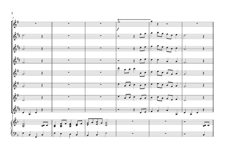 The 12 Days of Christmas - sax ensemble Woodwind Ensemble scores gallery preview page 4