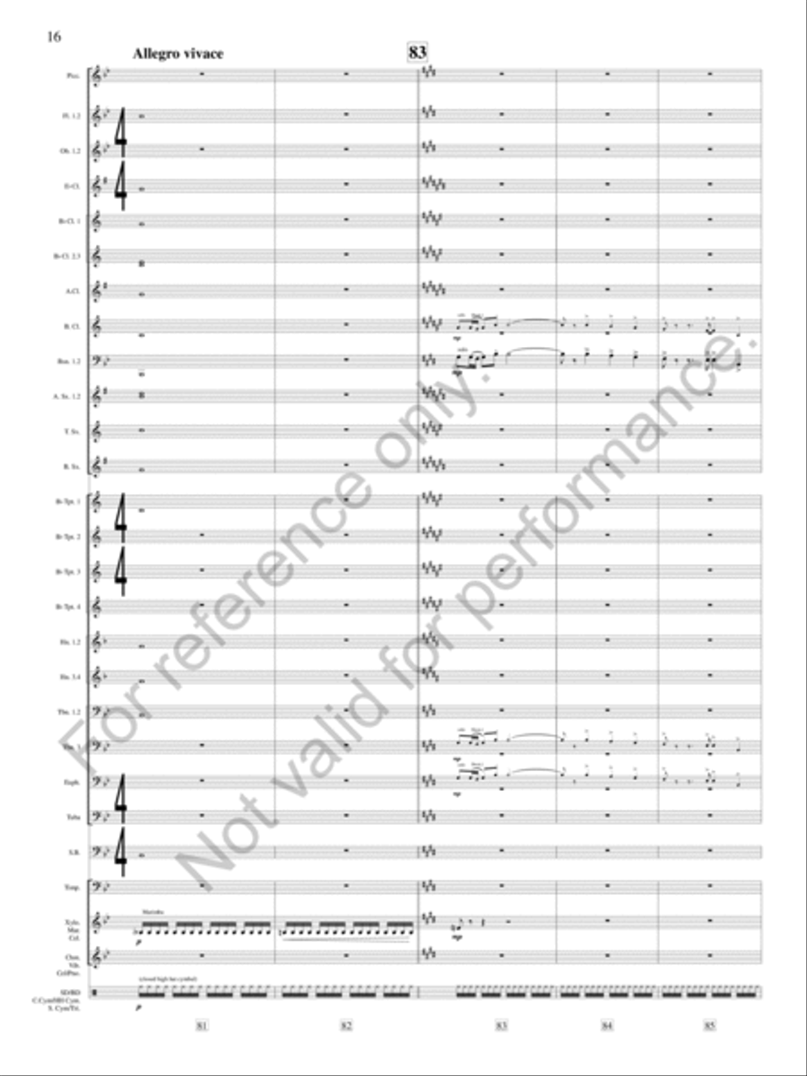 Joyance Concert Band scores gallery preview page 17