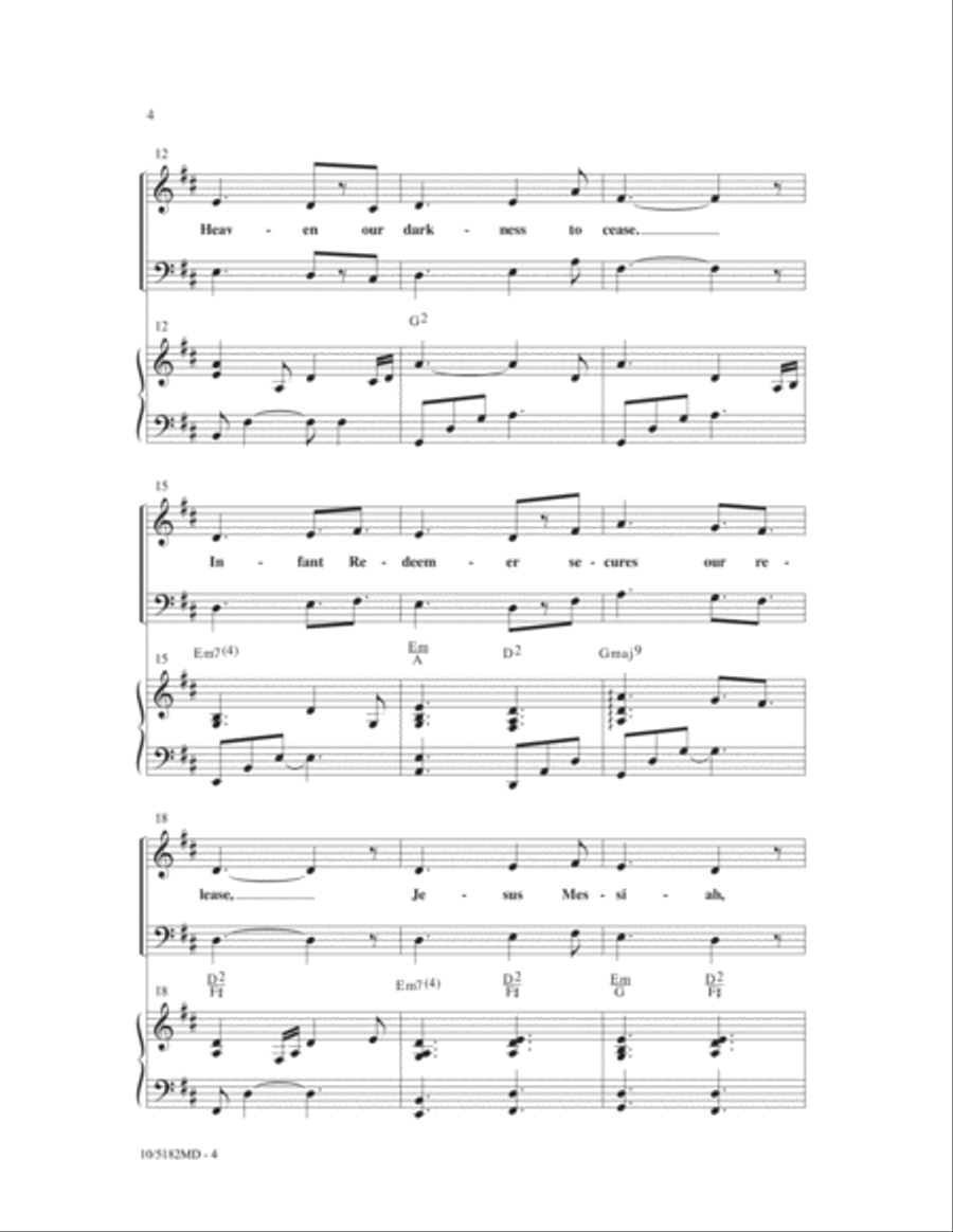 Jesus, Prince of Peace 4-Part scores gallery preview page 3