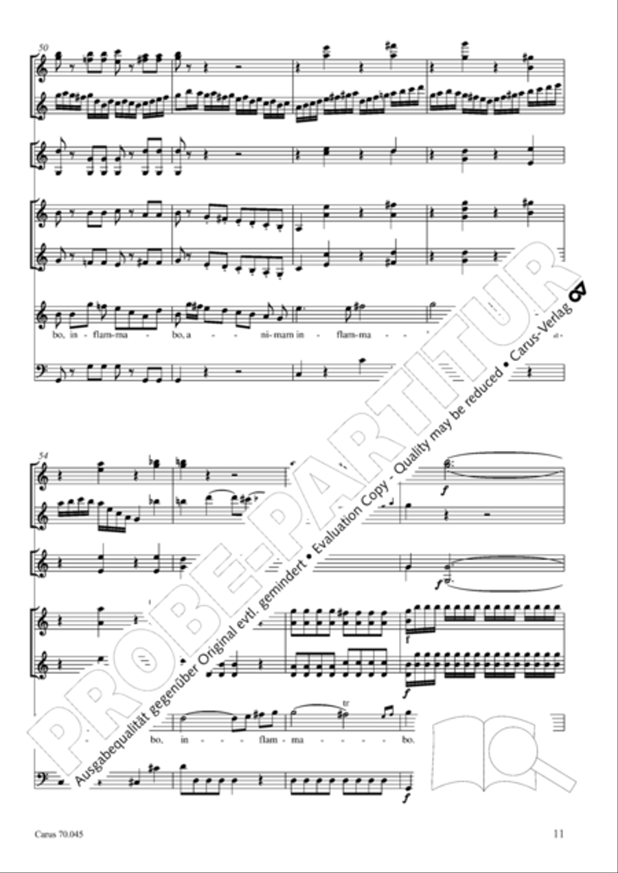 Totus in corde langueo Flute scores gallery preview page 12