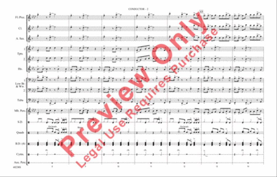 Don't Start Now Marching Band scores gallery preview page 3