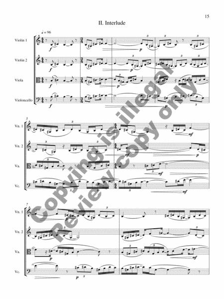 Four Pieces for String Quartet (String Quartet No. 1)