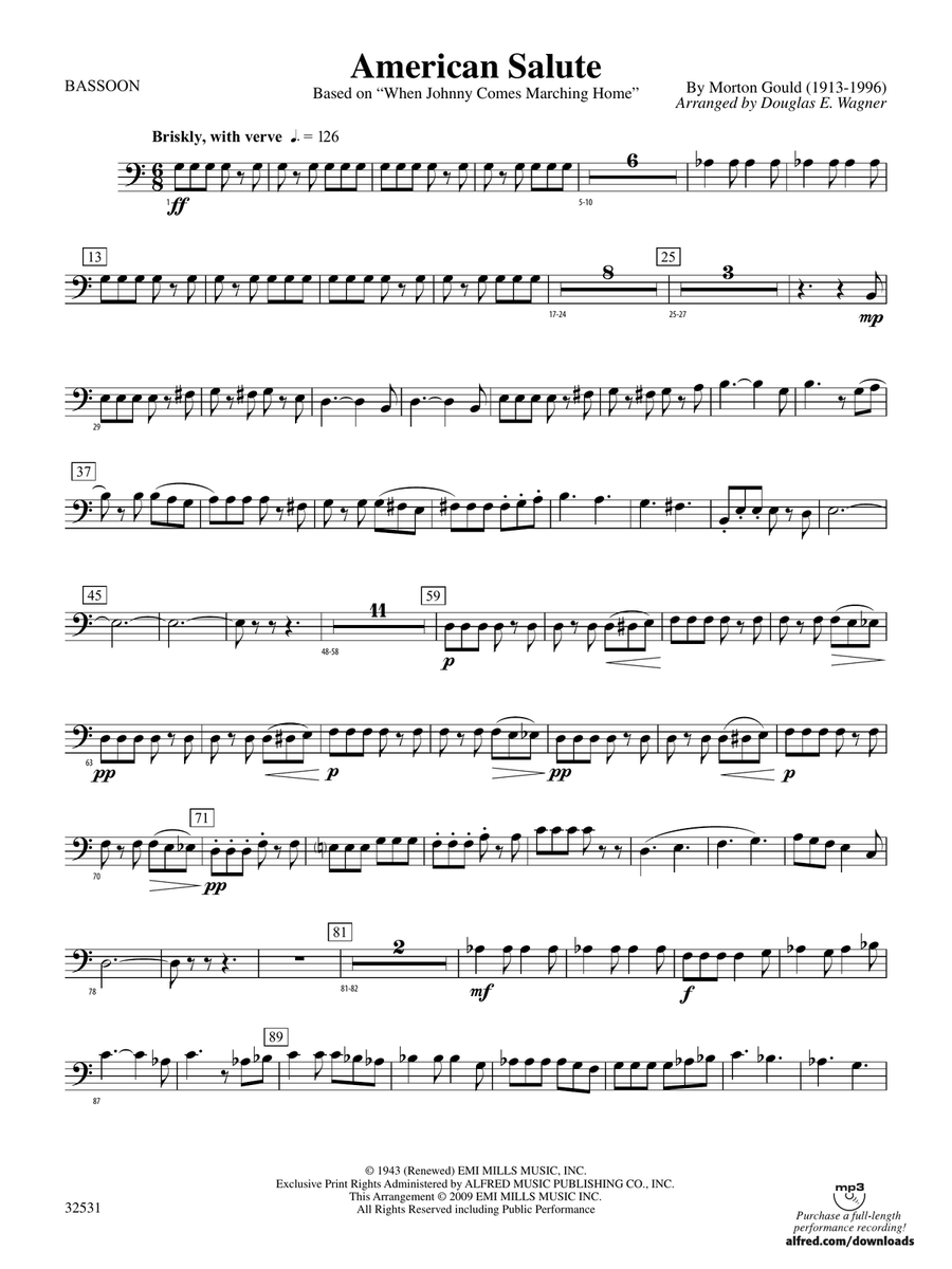 American Salute: Bassoon