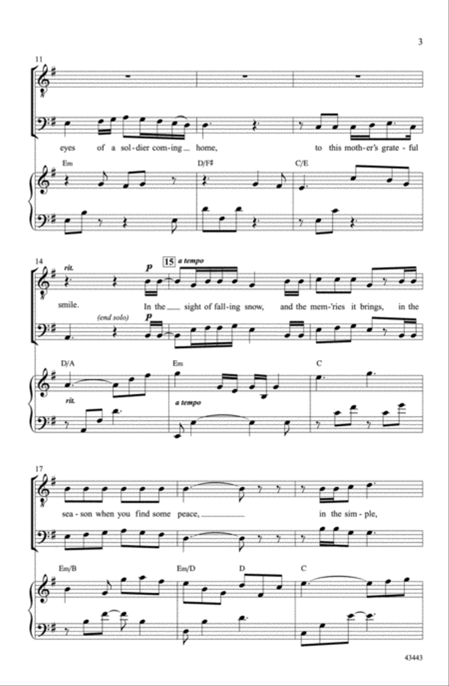 December Prayer December Prayer Choir scores gallery preview page 2