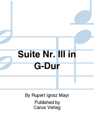 Suite Nr. III in G-Dur