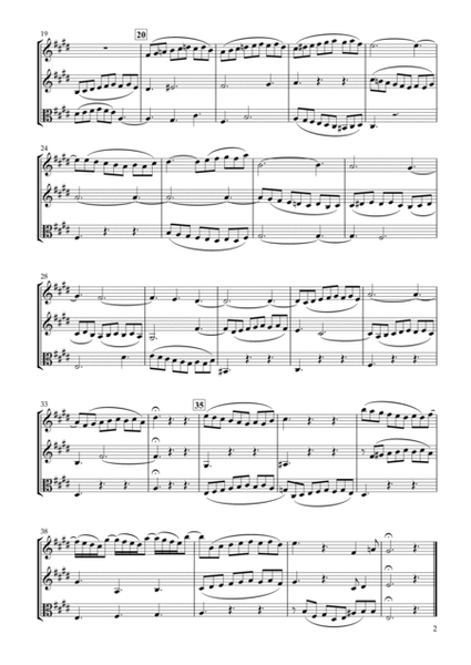 Sinfonia No.6 BWV.792 for Two Violins & Viola image number null
